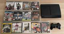 Playstation 3 (PS3) 500GB + Comando + 13 Jogos