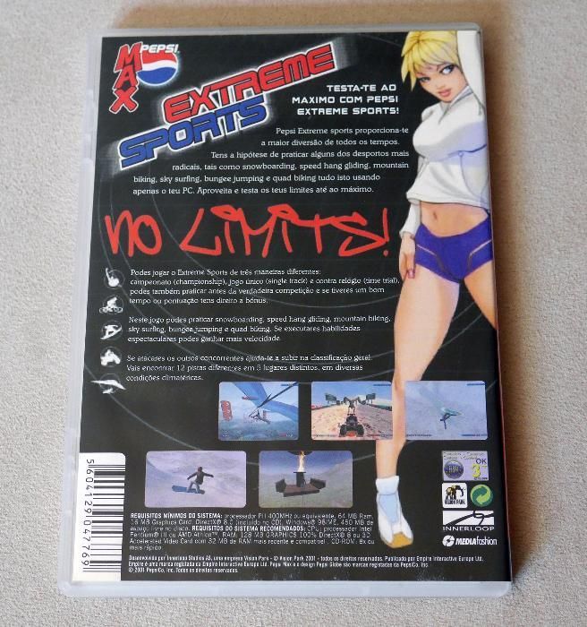 Jogos PC (3 em caixa DVD normal e 1 em caixa de cartão)