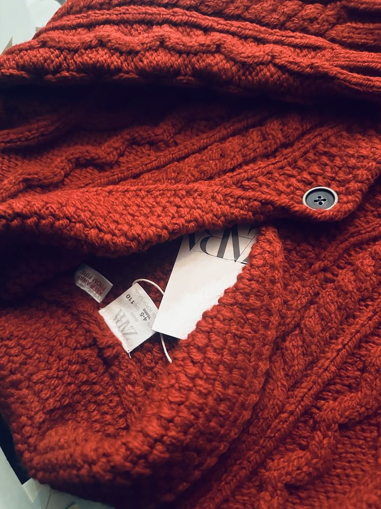Nowy sweter ZARA z metką 110(4-5 lata) kardigan