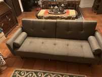 Sofa cama cinzento novo SKLUM