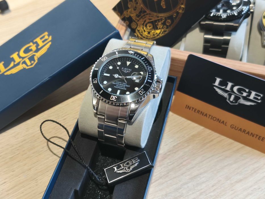 Piękny zegarek typu DIVER Lige submariner Homage NOWY