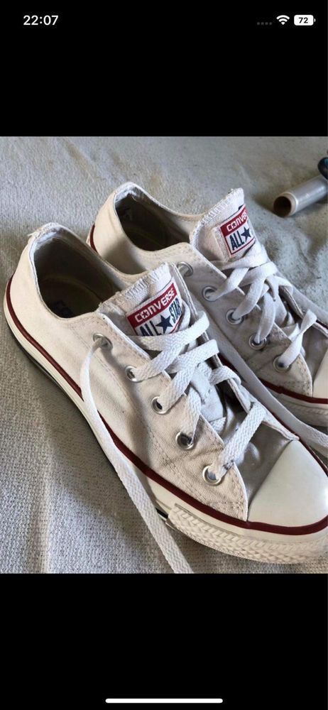 Converse krótkie białe