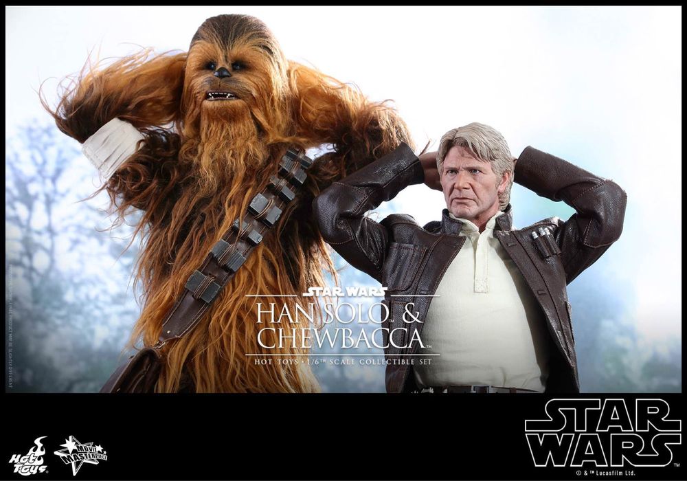 Фігурка 1/6 Hot Toys MMS 376 STAR WARS : TFA – Han Solo & Chewbacca