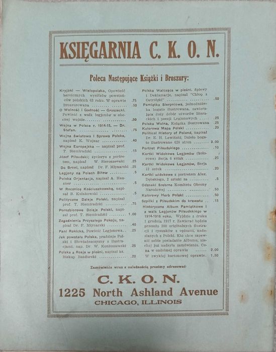 Miesięcznik "WICI", Organ K. O. N., Nr. 28, wrzesien 1918