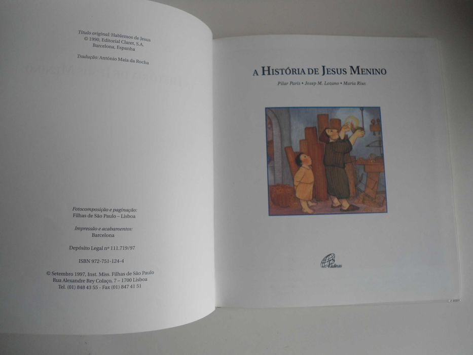 A História de Jesus Menino por Pilar Paris e outros