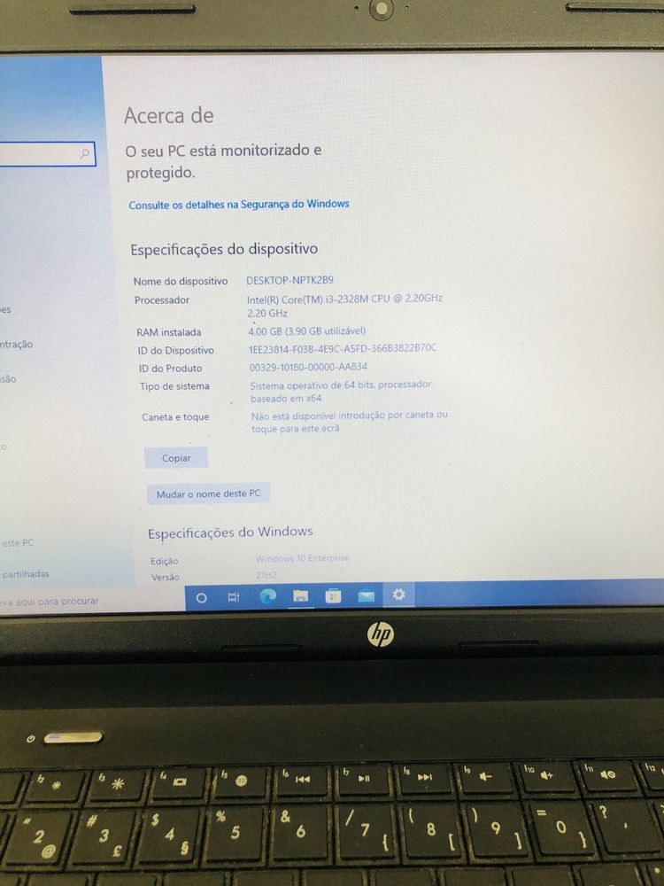 HP 650 -i3-4gb ram- SSD- Win10