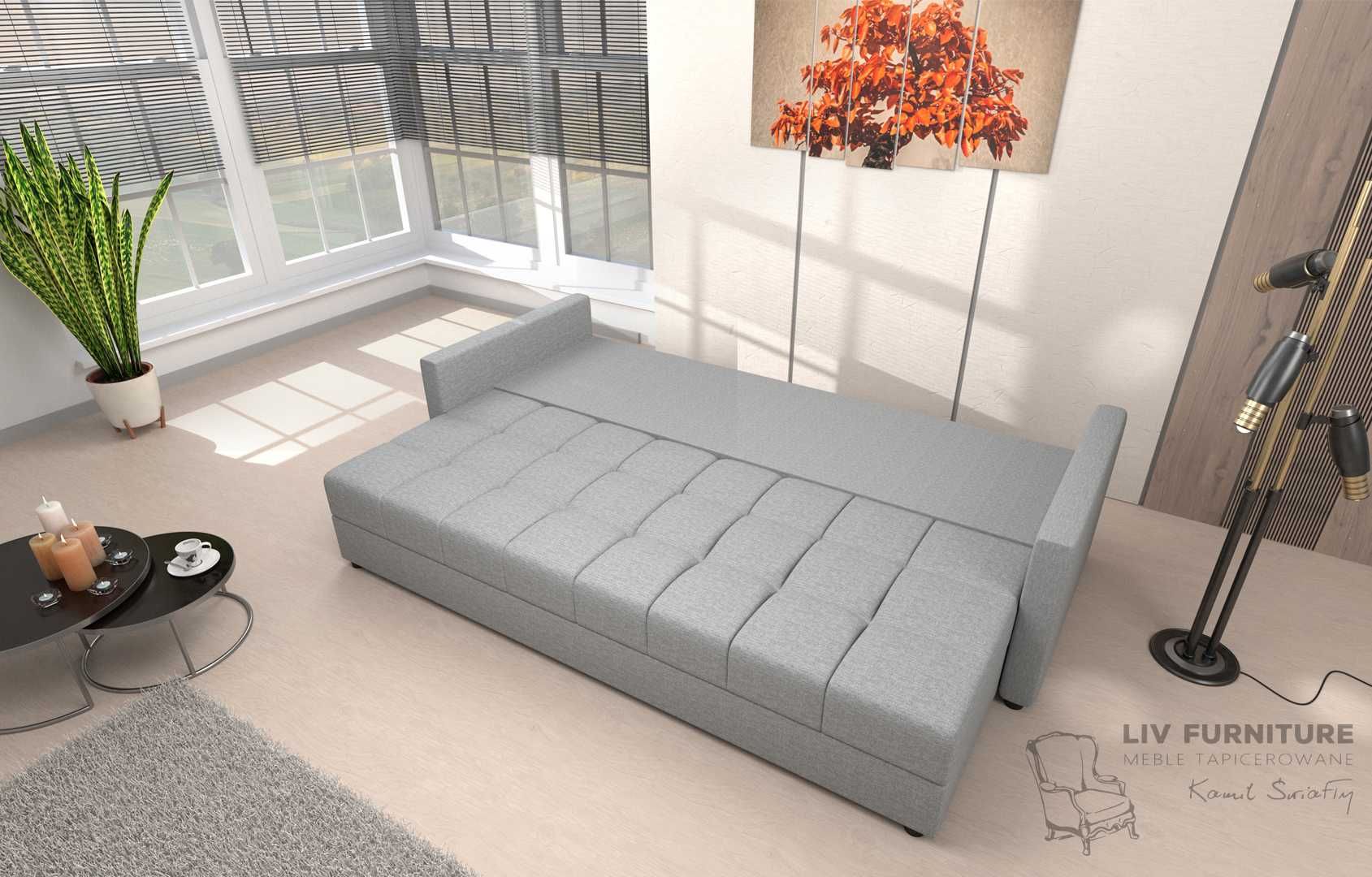 NOWA Sofa, Kanapa DOMINO z funkcją spania KUPUJESZ U PRODUCENTA