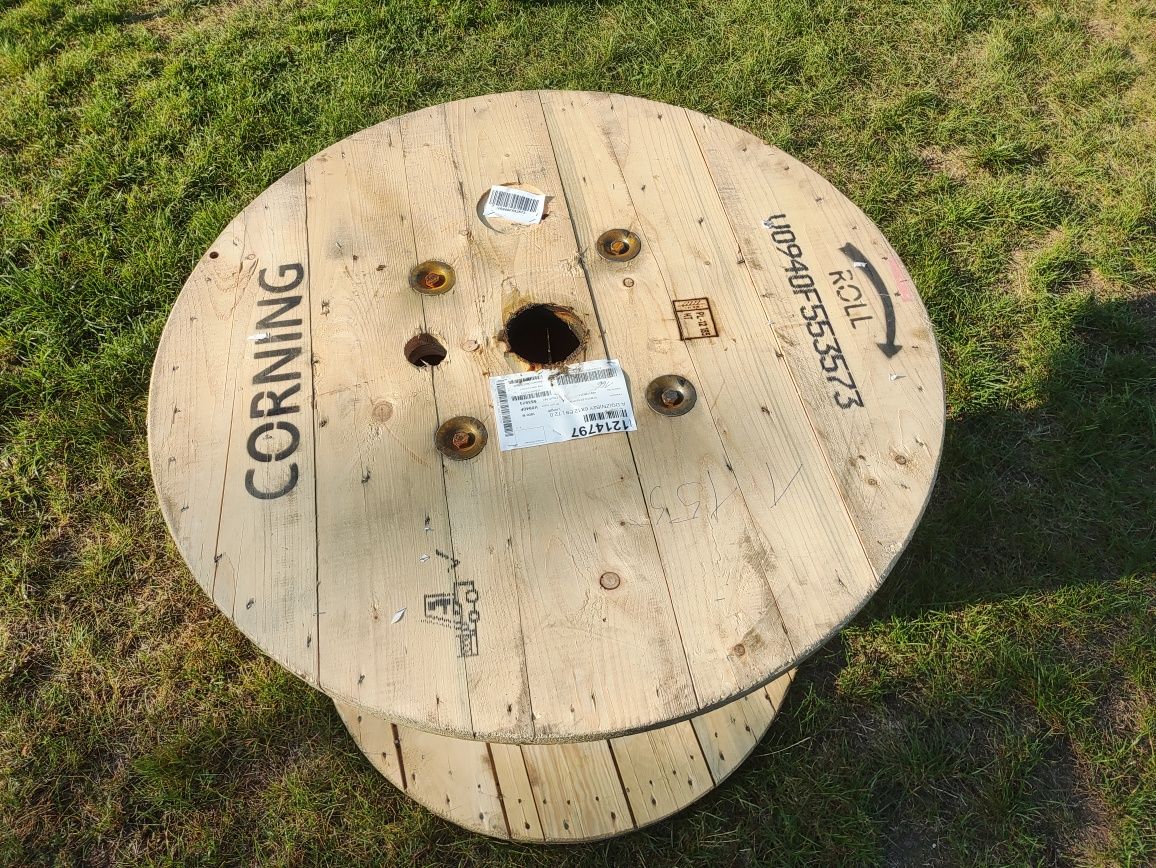 Bębeny drewno stolik ,70, 90cm