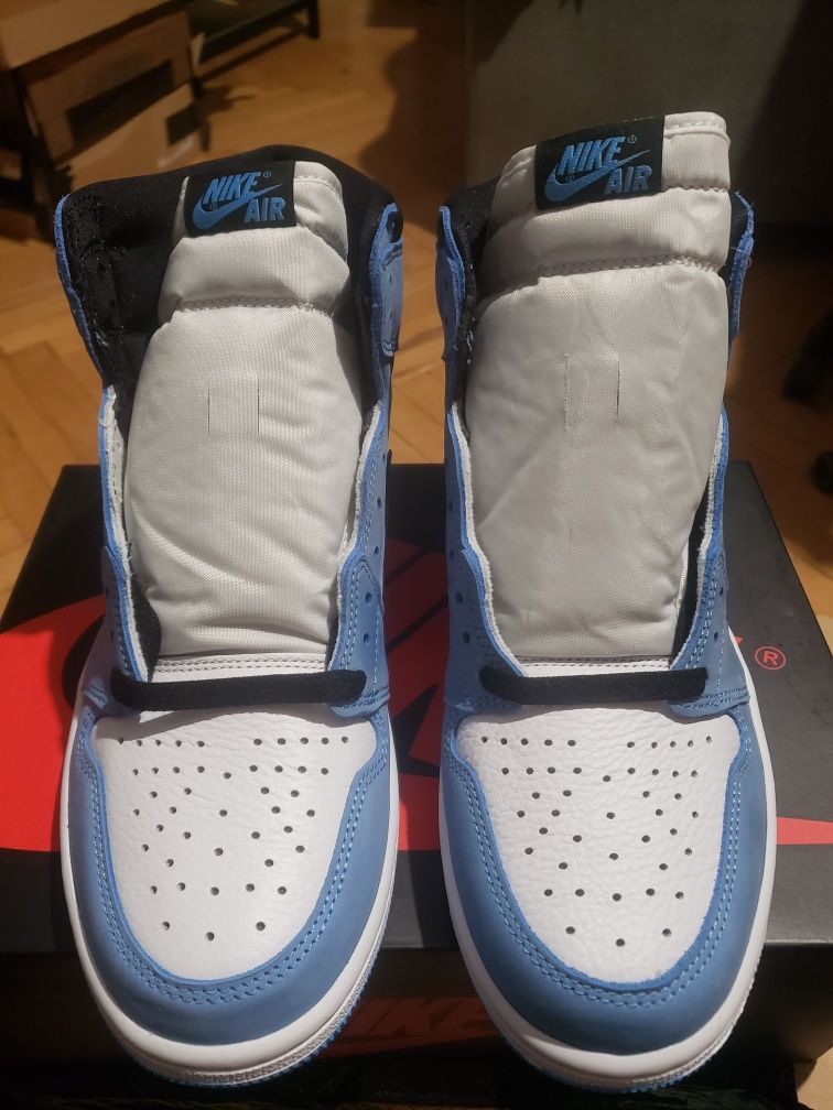 Oryginalne Nike AJ1 High Retro University Blue 43 9.5 DSWT