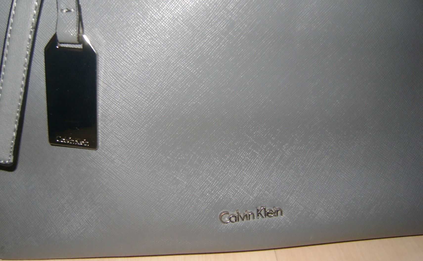 CALVIN KLEIN oryginalna torebka shopper szara