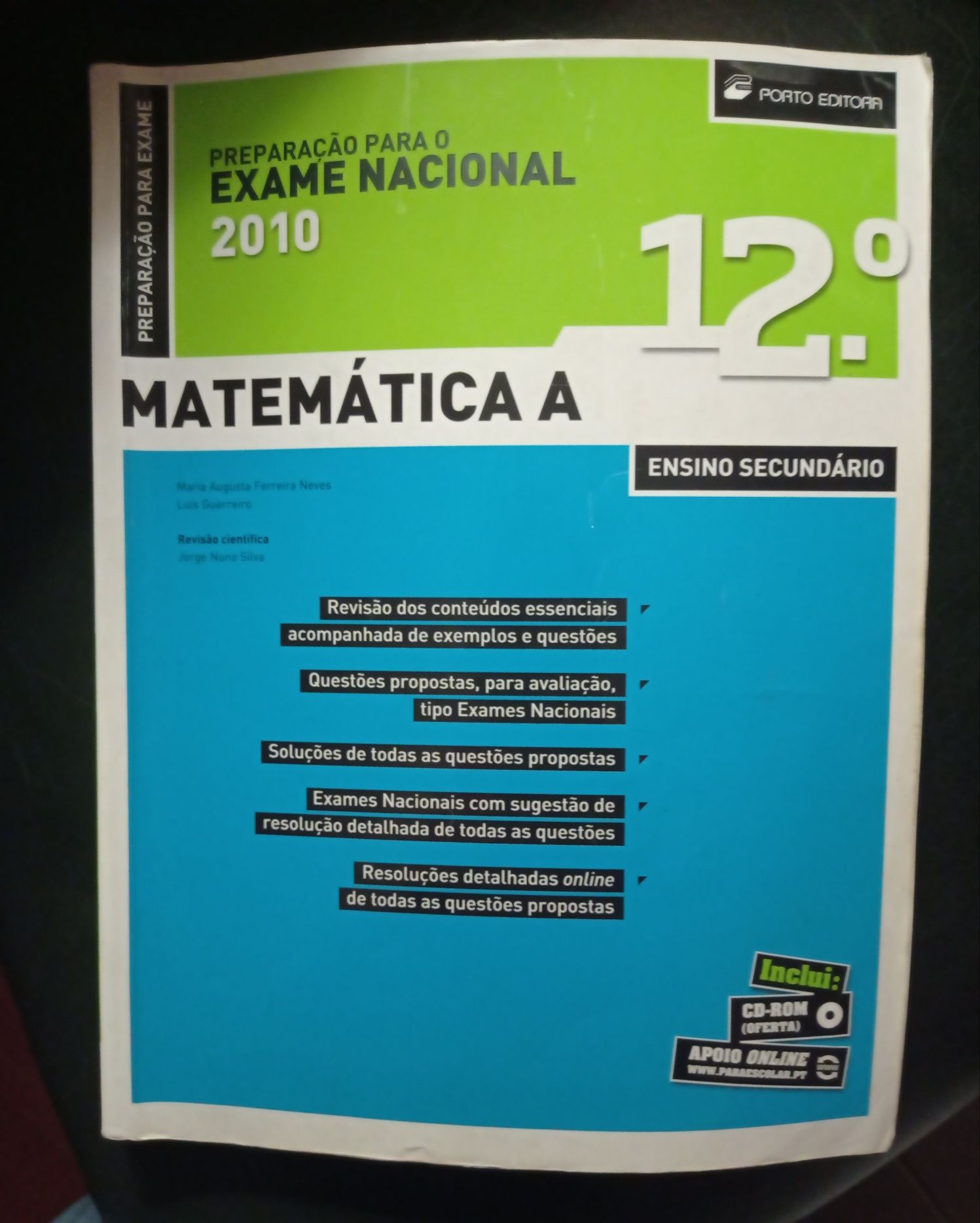 Livro de preparação para exame nacional Matemática A 12° ano (2010)