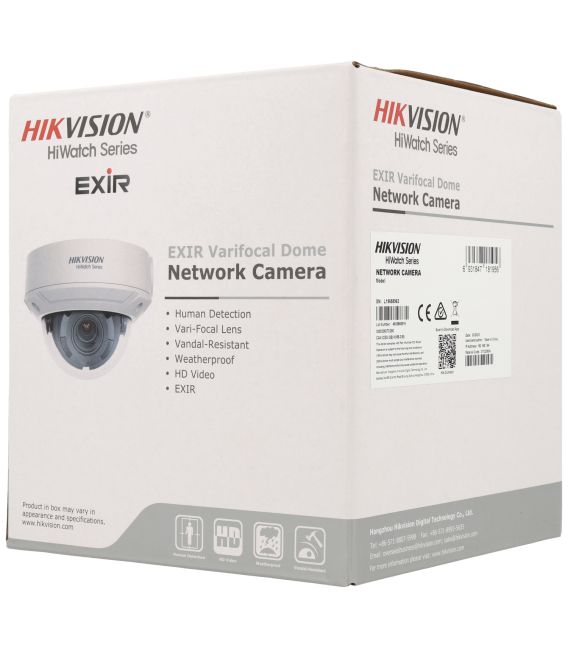 Câmara com fios (PoE) Mini-dome 4mpx -Hikvision HWI-D640HA-Z