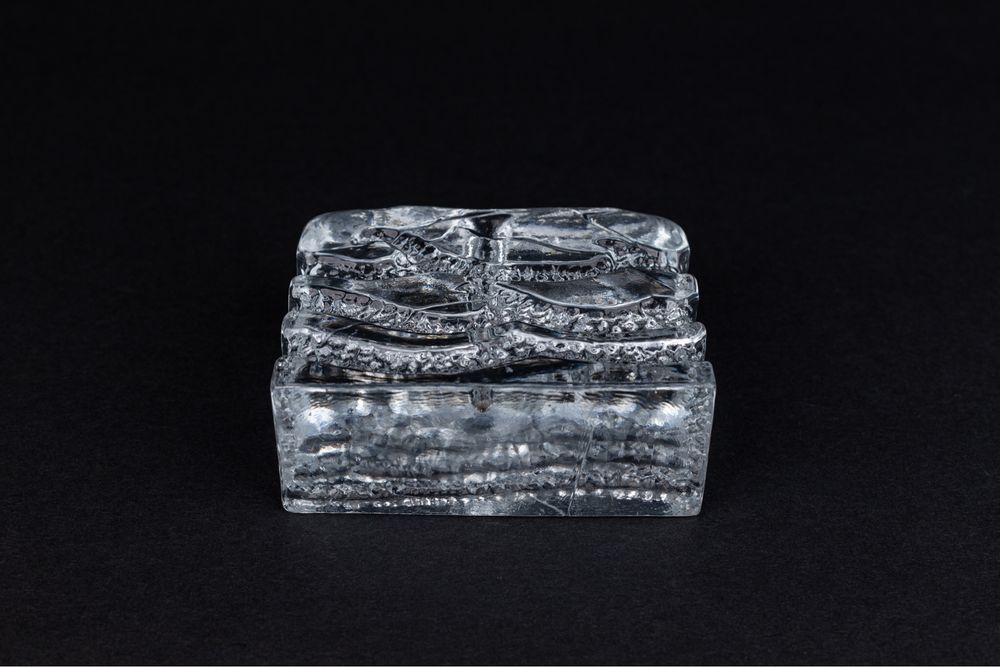 Solifleur Ice Block Ingrid Crystal wazon przycisk na jeden kwiat szkło