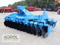 Brona talerzowa ciężka Inter-tech 3m 2000 KG! REGULOWANY KĄT PRACY !