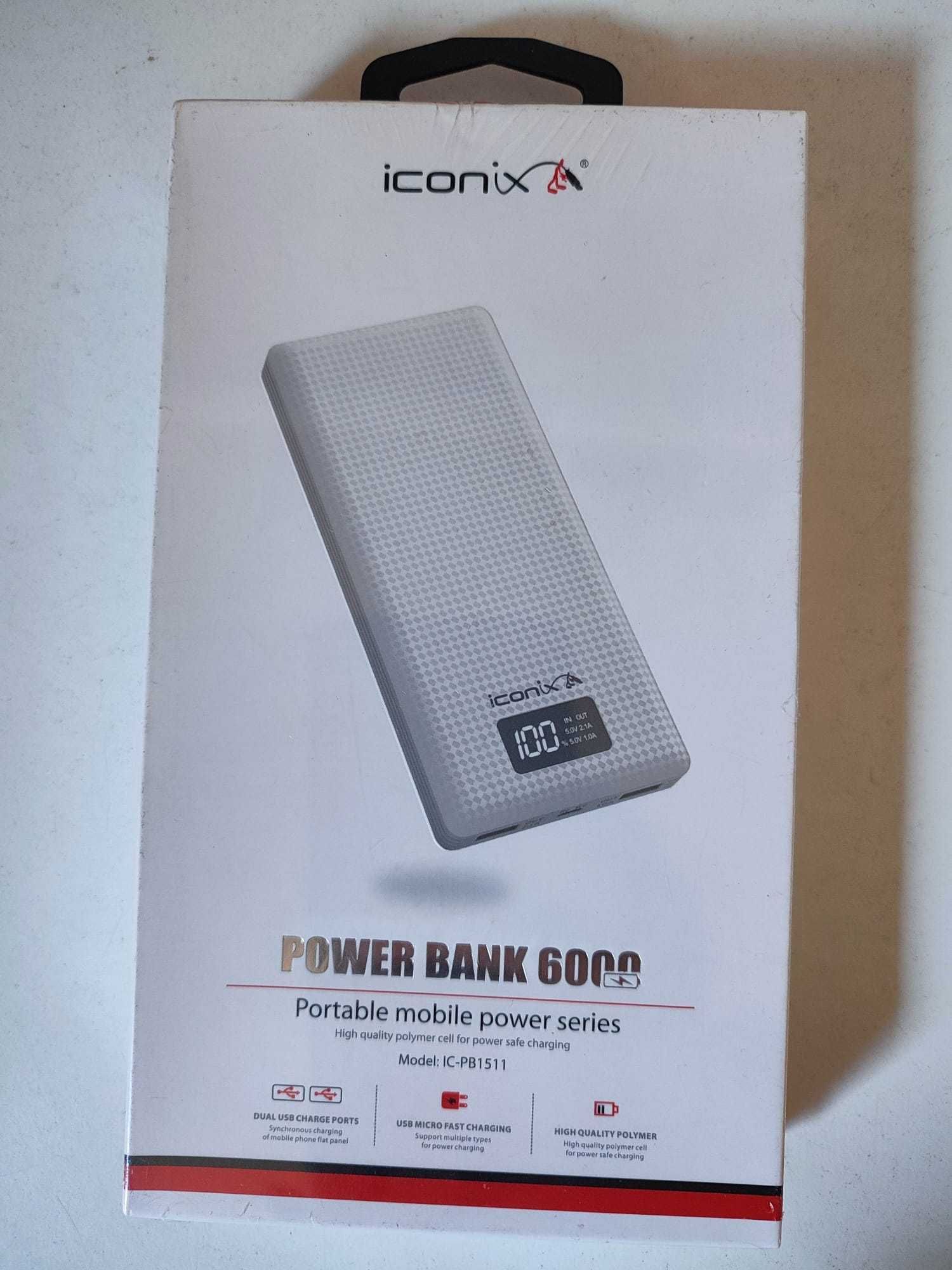 Powerbank Branco Iconix (6000 mAh)