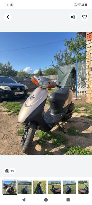 Продам скутер Сузуки летс в горошком состоянии