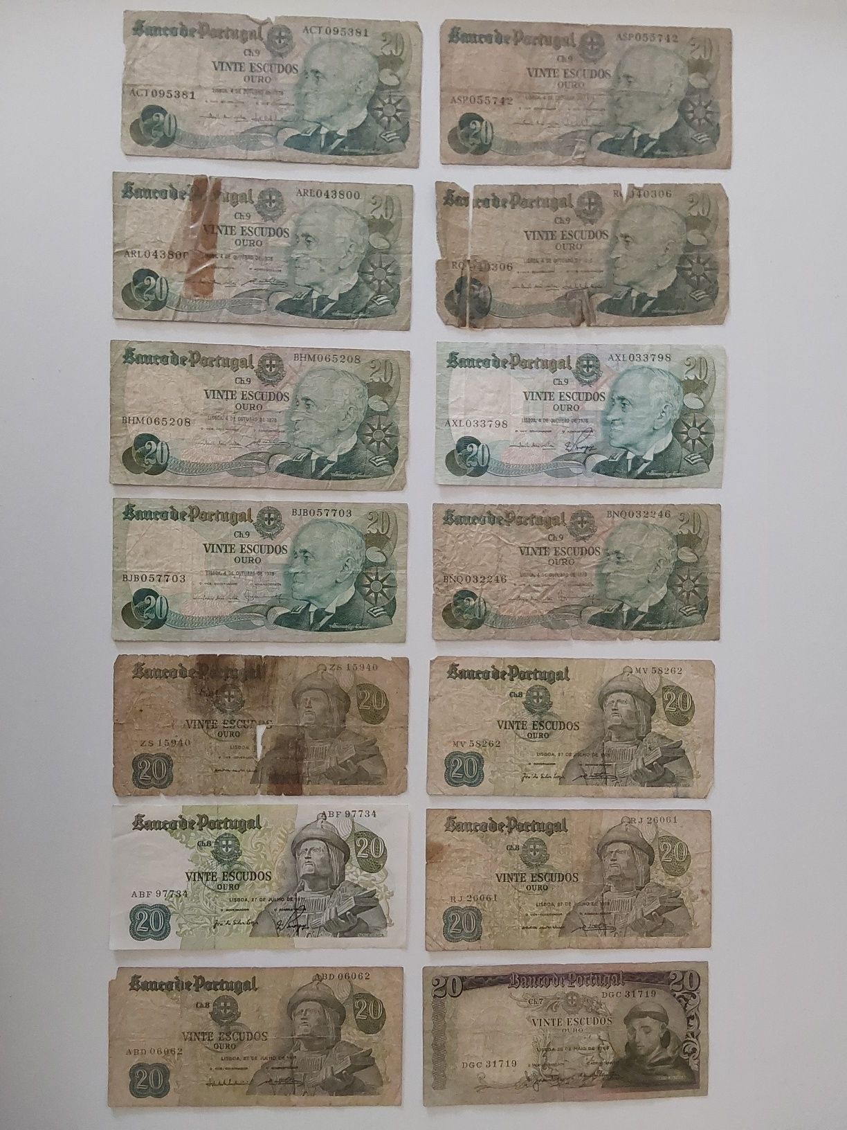 Notas de 20 Escudos