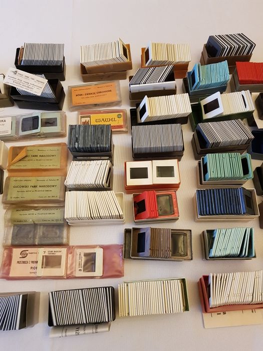 Slajdy przezrocza zdjęcia klisze projektor rzutnik Krokus mega zestaw