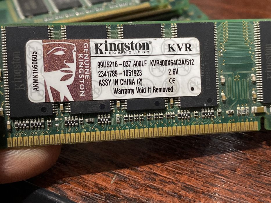 Оперативная память DDR 1Gb PC 3200 DIMM 512mb