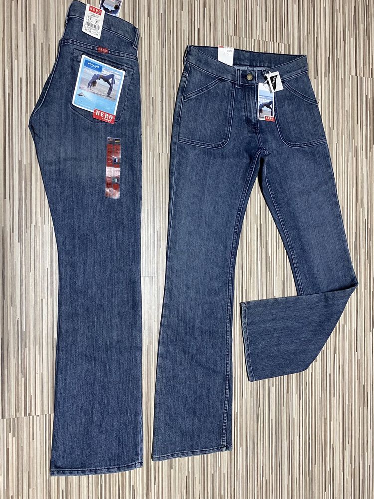 Spodnie damskie jeans 27/33 pas 74 cm komplet 2 pary Wrangler nowe