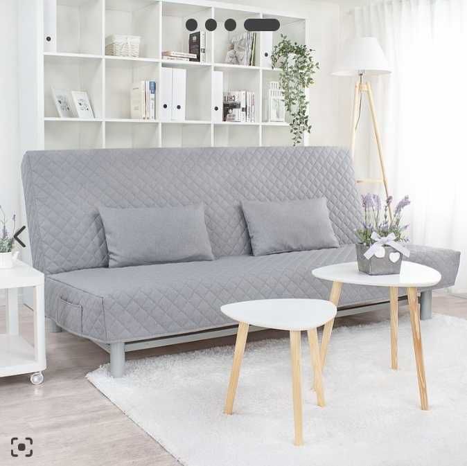 Sofa 140x200 kanapa łóżko salonu IKEA BEDDINGE materac spanie wersalka