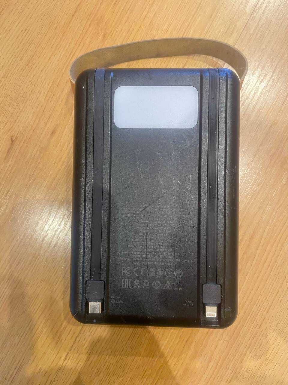 повербанк з кабелем Type-C/Lightning 80000mAh |PD/QC|