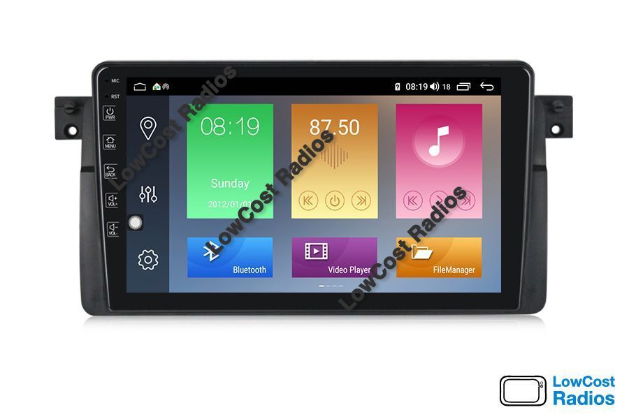 Rádio GPS ANDROID 15 - 9 POLEGADAS — BMW E46 (Série 3) com Wifi e USB