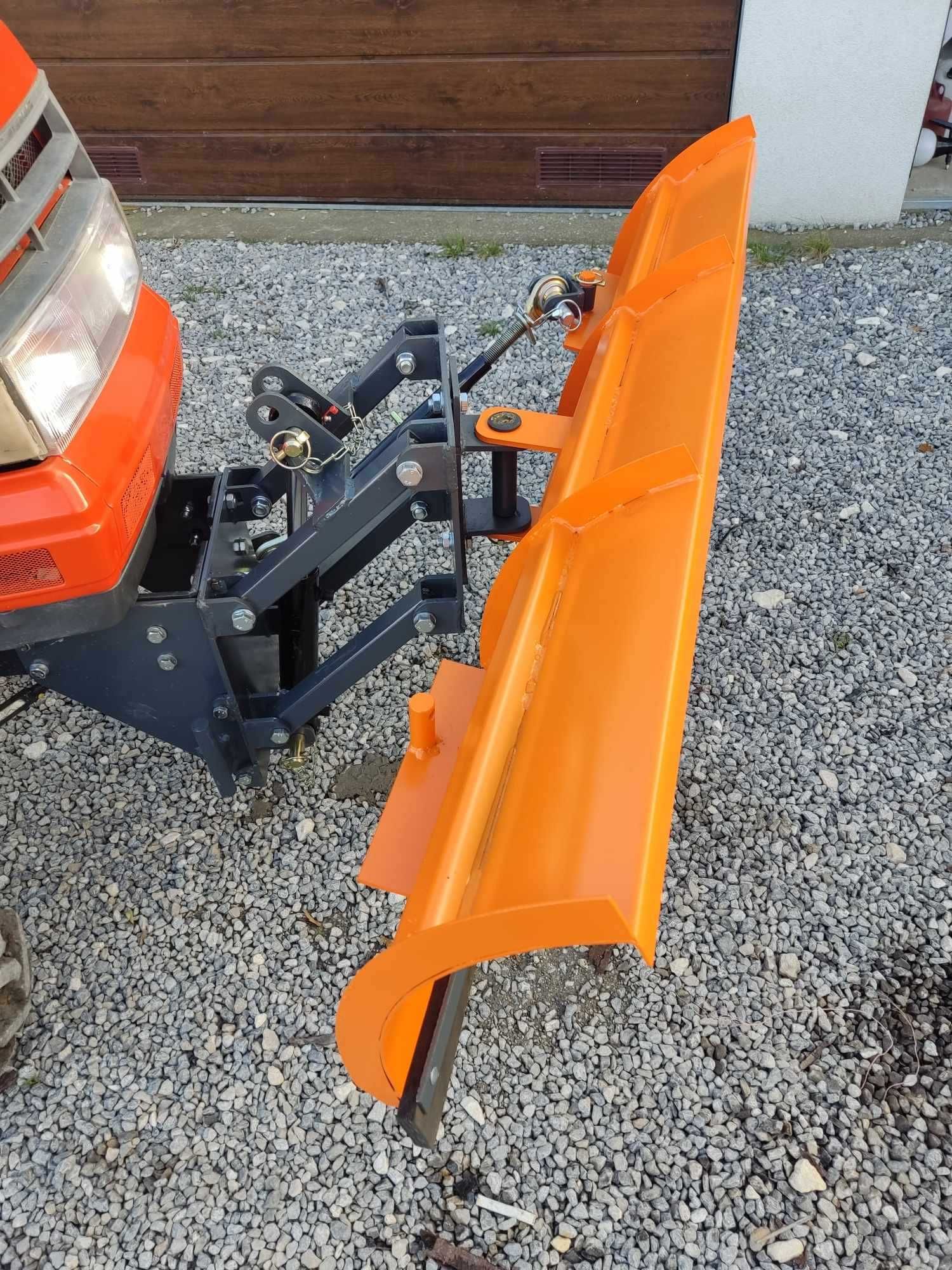 NOWY pług do śniegu do mini ciągnika traktorka solidne mocowanie