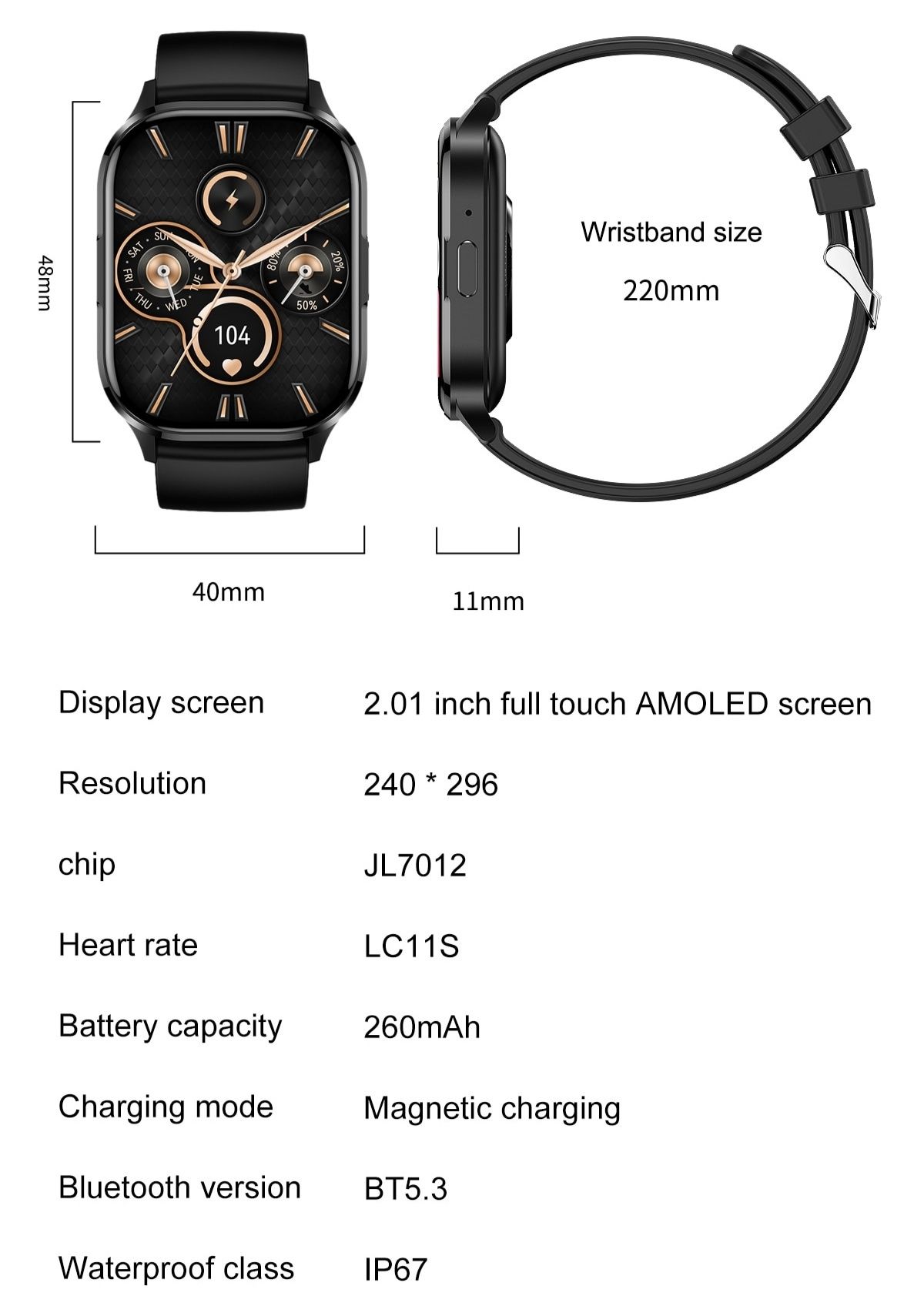 Часы Smart Watch AMOLED