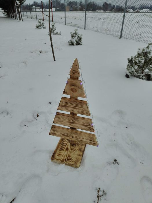 Choinka drewniana ozdobna