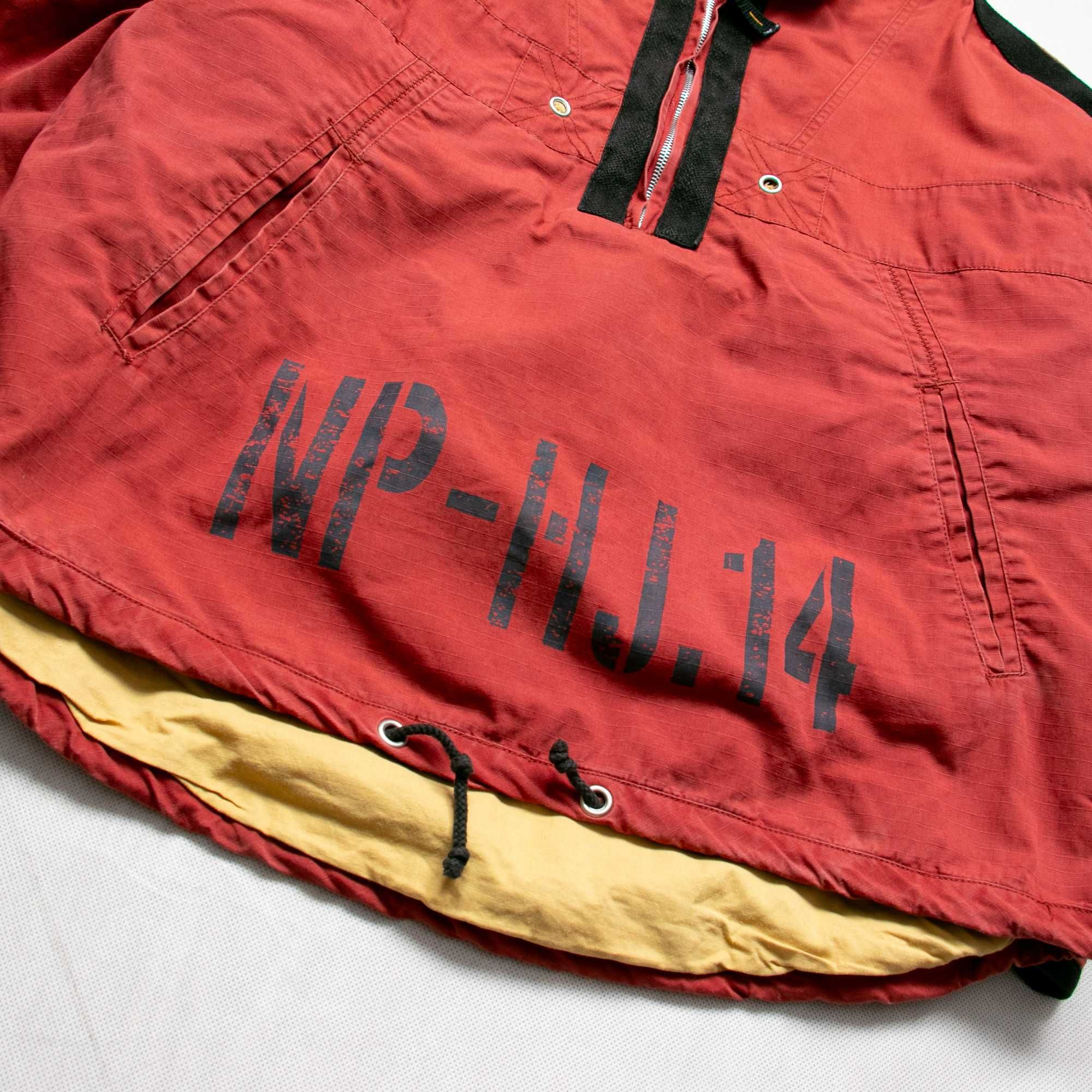 Scotch & Soda vintage kurtka przez głowę z kołnierzem L rdzawy polo