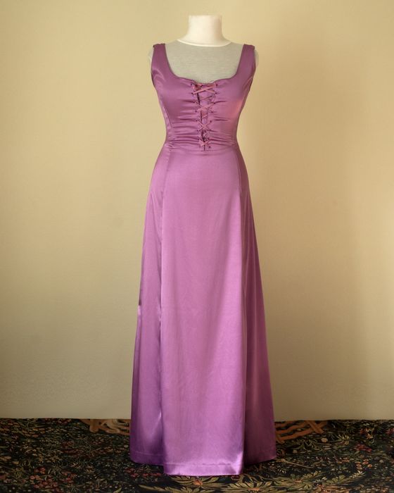 Вінтаж сукня, з корсетом, бузкова