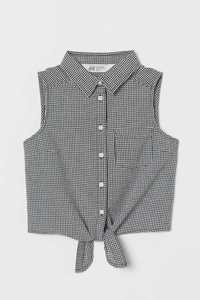Стильная блузка рубашка топ HM, р.158-164, состояние новой