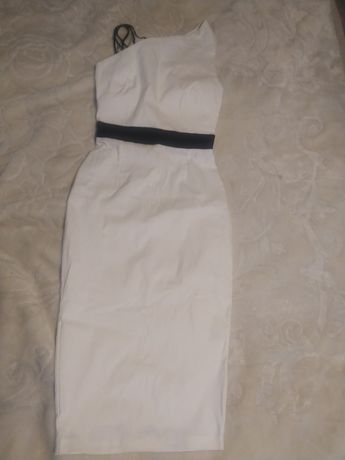 Sukienka Vesper biała midi 34 wieczorowa