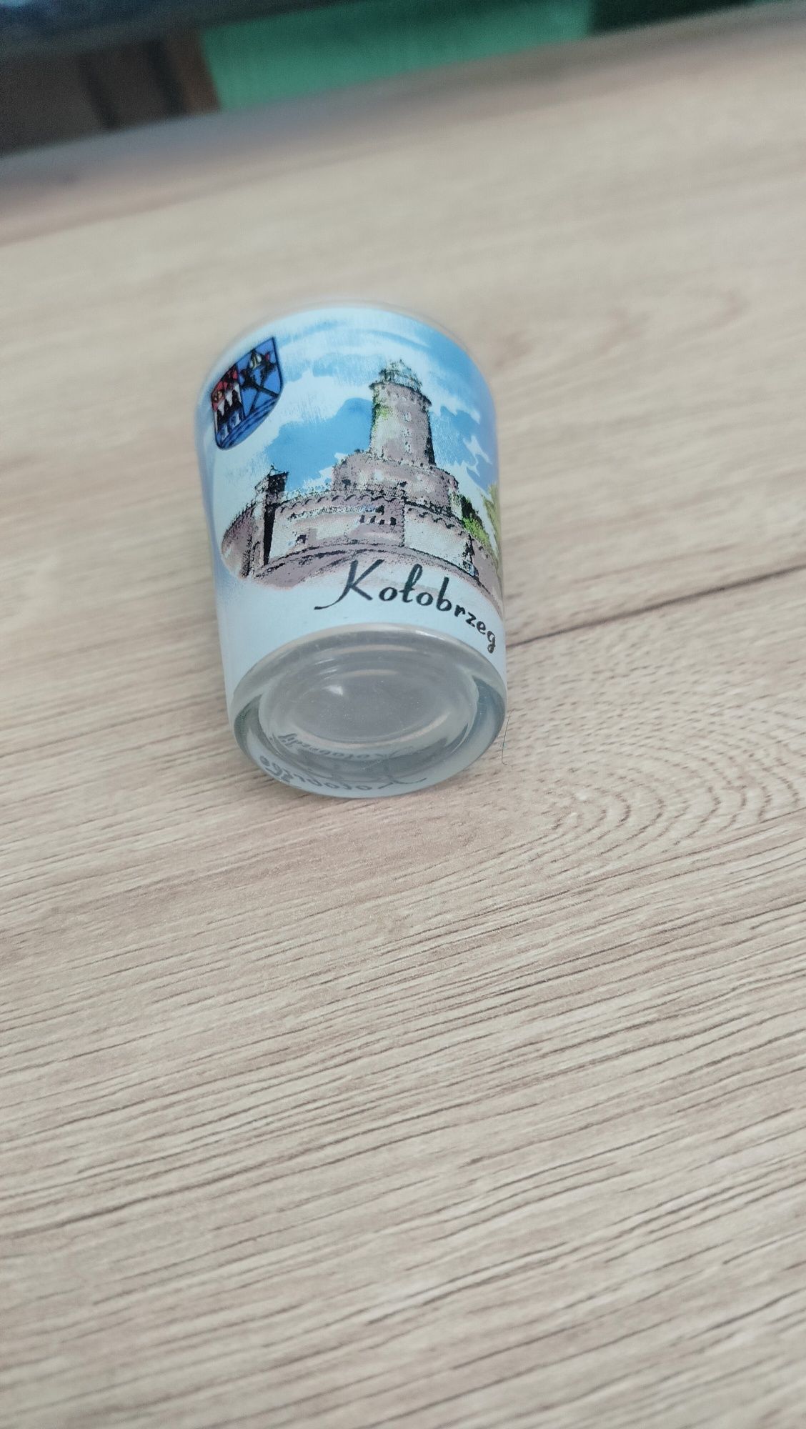 Kieliszek malowany szkło Kołobrzeg