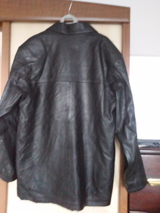 kurtka skóra naturalna ( brązowa XL 99zł i czarna 54- 150zł)