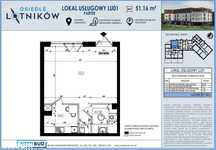 Lokal usługowy 51,16 m2 Parter z witryną w nowym bloku