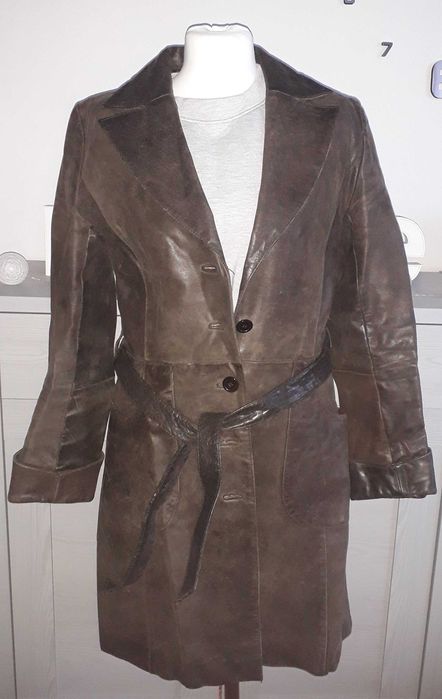 Płaszcz skórzany damski Jazz Swing roz.S