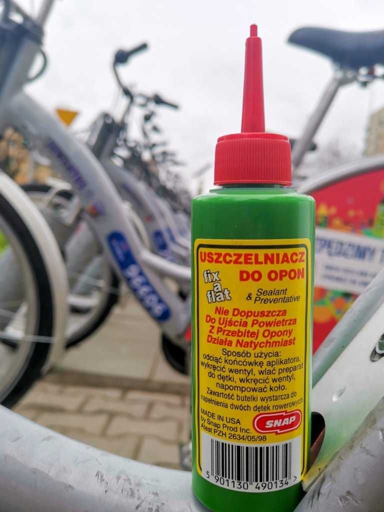 FIX A FLAT- Uszczelniacz opon, mleczko, płyn, dętka, opona, koło rower