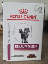 Вологий корм Royal Canin Renal With Beef Feline, 12 шт x 85 гр