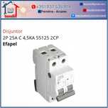 Disjuntor 2P 25A C 4,5KA 55125 2CP EFAPEL