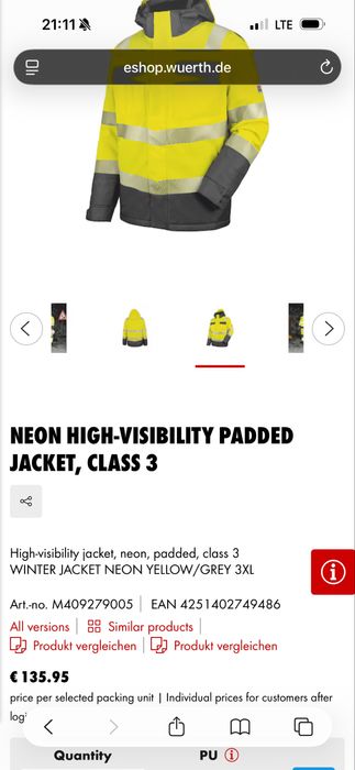 Куртка нова з етикеткою від бренду Wurth Modyf