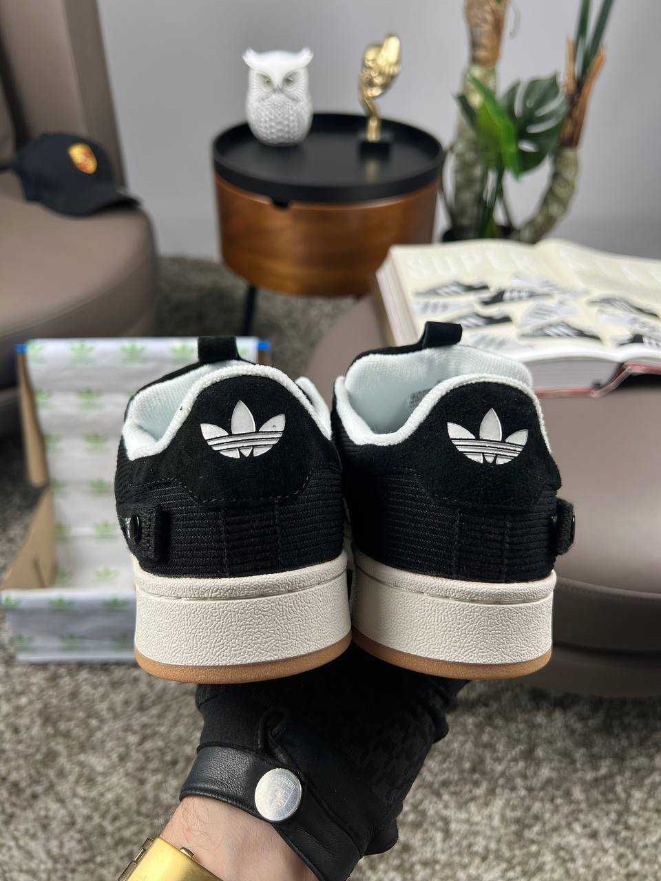 Жіночі кросівки адідас кампус Adidas Originals Campus 00s Black White