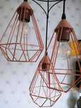 Castorama 2 lampy miedziane industrialne