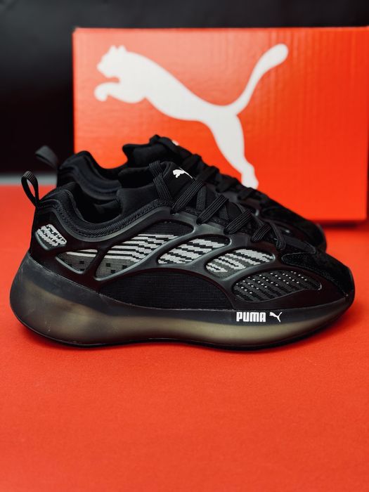 Puma красовки мужские на осень / осінні кросівки Пума чоловічі чорні