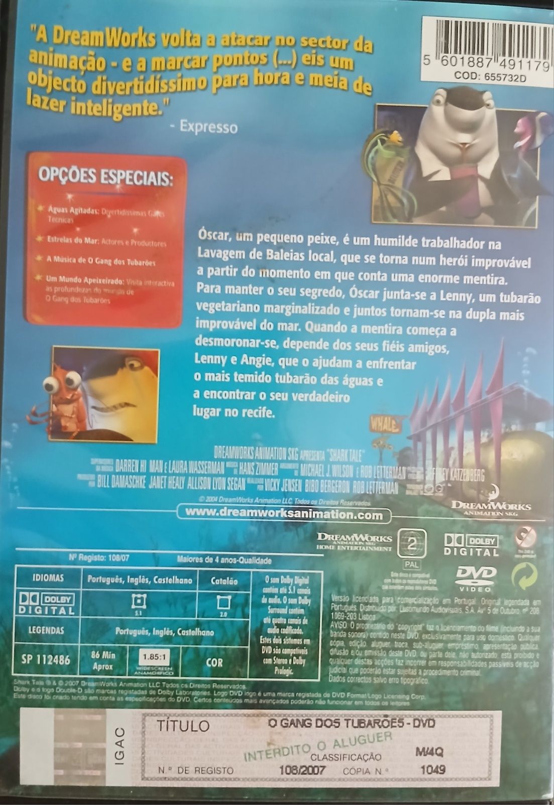 DVD O Gang dos Tubarões