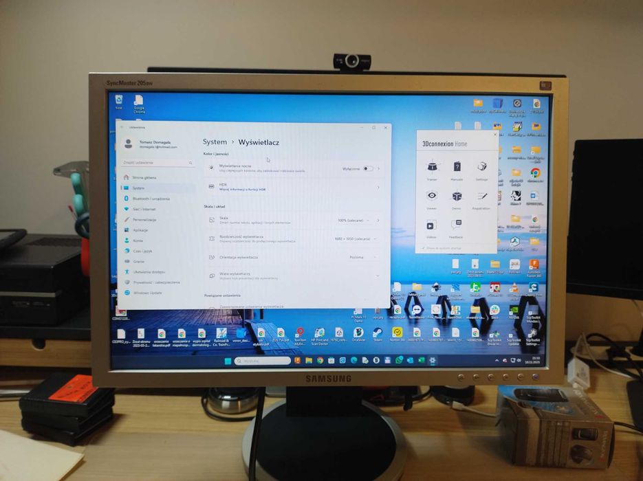 monitor samsung SyncMaster 205BW 20 cali
