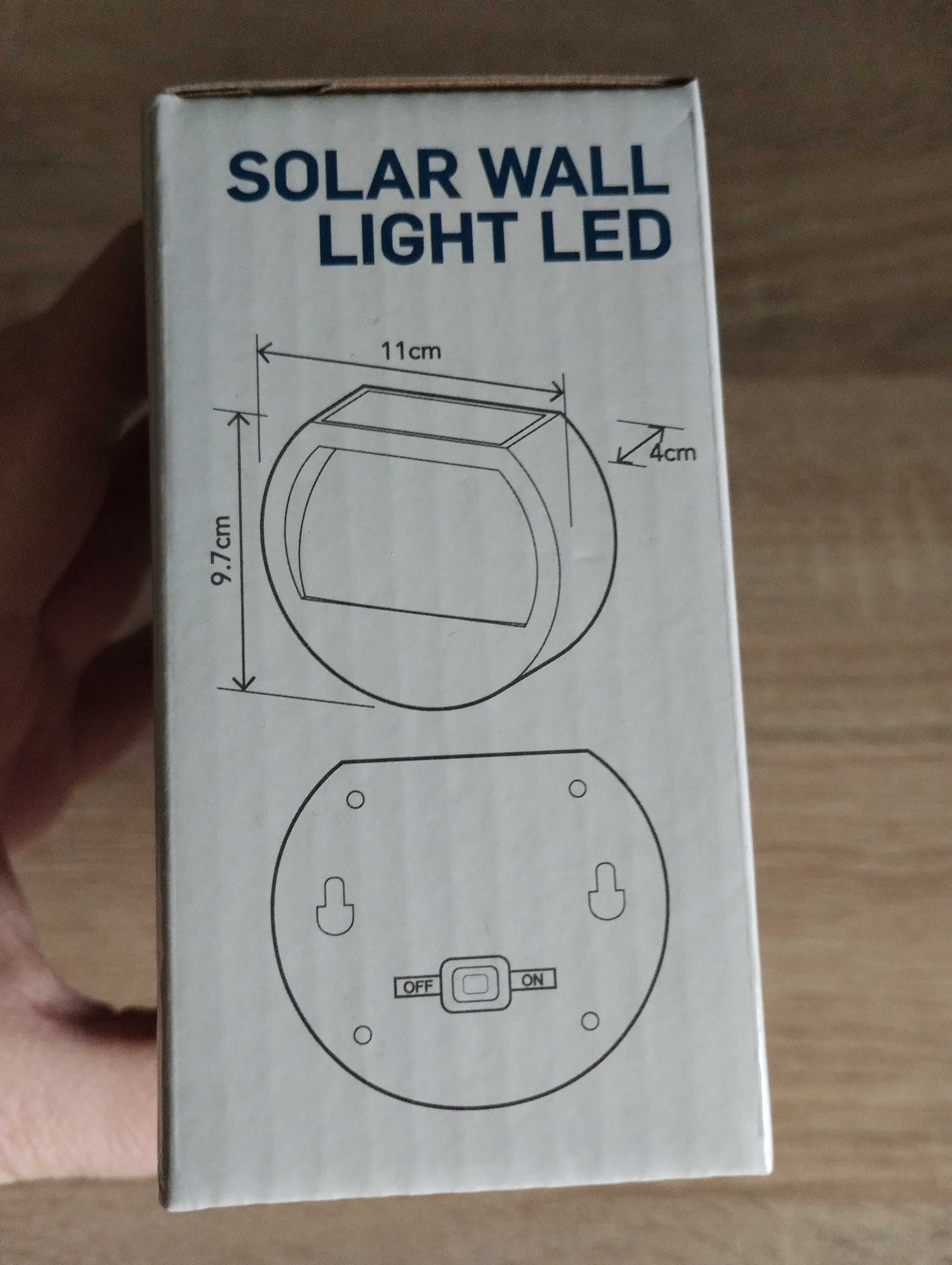 Nowa, ścienna lampa solarna LED