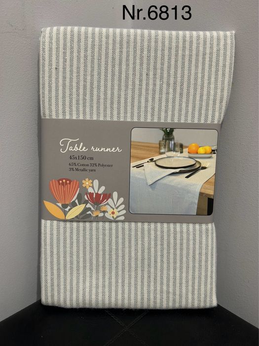 Srebrny bieżnik stołowy nr.6813