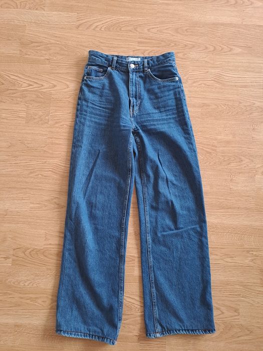 Bershka spodnie jeansowe młodzieżowe damskie 34